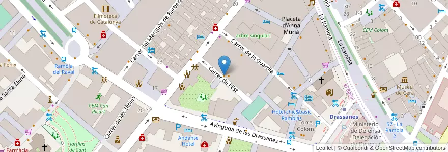 Mapa de ubicacion de Adil Tandoori en Espanha, Catalunha, Barcelona, Barcelonès, Barcelona.