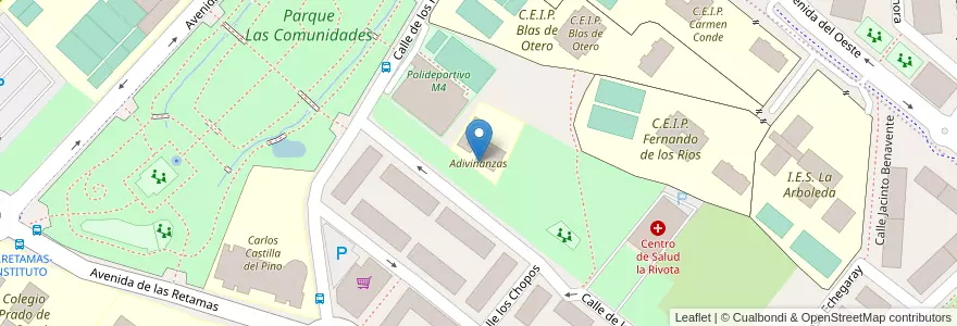 Mapa de ubicacion de Adivinanzas en Испания, Мадрид, Мадрид, Área Metropolitana De Madrid Y Corredor Del Henares, Alcorcón.