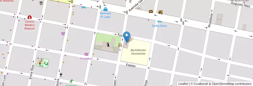 Mapa de ubicacion de Administración de Parroquia Inmaculada Concepción en アルゼンチン, エントレ・リオス州, Departamento Concordia, Distrito Suburbios, Concordia, Concordia.