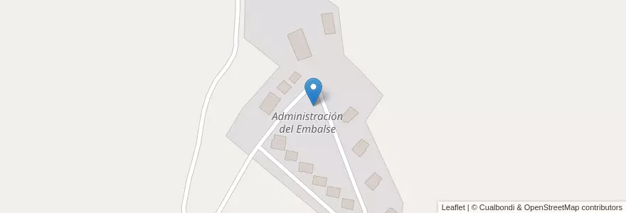 Mapa de ubicacion de Administración del Embalse en Argentinien, Chile, Mendoza, Departamento Luján De Cuyo, Distrito El Carrizal.