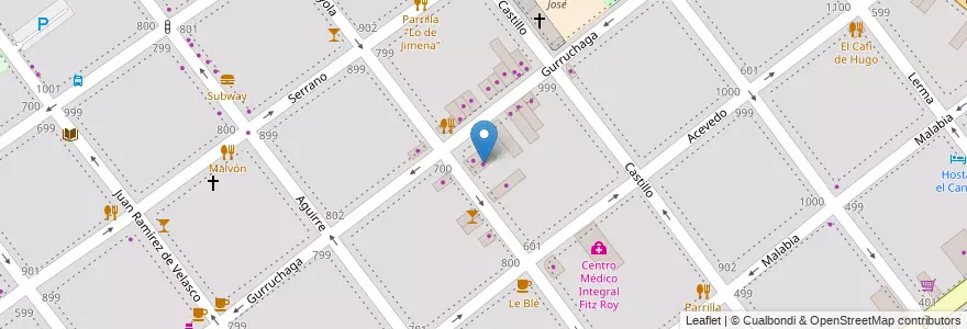 Mapa de ubicacion de Admit One Outlet, Villa Crespo en アルゼンチン, Ciudad Autónoma De Buenos Aires, ブエノスアイレス, Comuna 15.