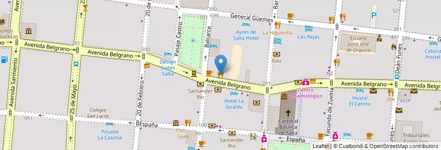 Mapa de ubicacion de Admon´s en 아르헨티나, Salta, Capital, Municipio De Salta, Salta.
