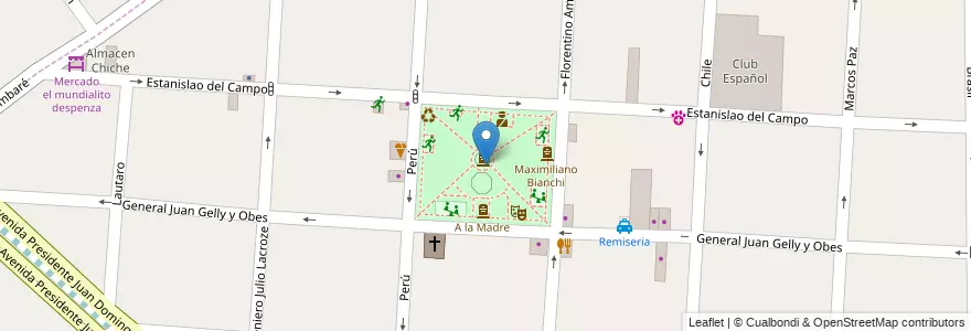 Mapa de ubicacion de Adolfo Alsina en Argentina, Buenos Aires, Partido De Morón.