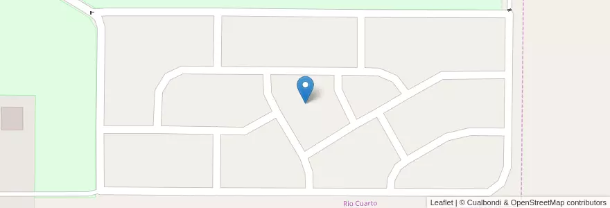 Mapa de ubicacion de Aero Village en アルゼンチン, コルドバ州, Departamento Río Cuarto, Pedanía Río Cuarto, Municipio De Río Cuarto, Río Cuarto.