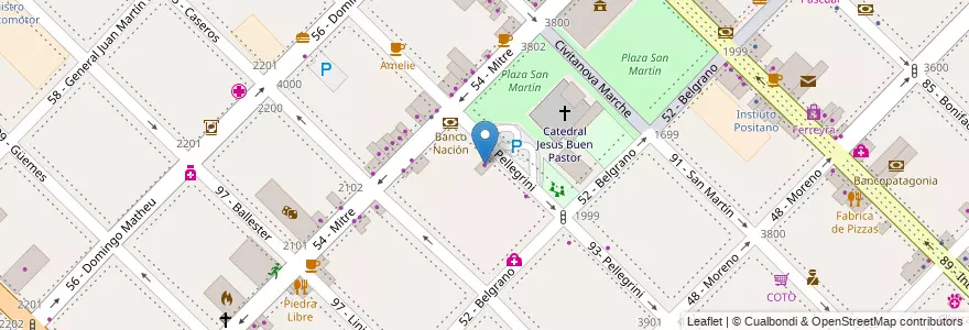 Mapa de ubicacion de Aerolineas Argentinas en Arjantin, Buenos Aires, Partido De General San Martín, General San Martín, Villa Lynch.