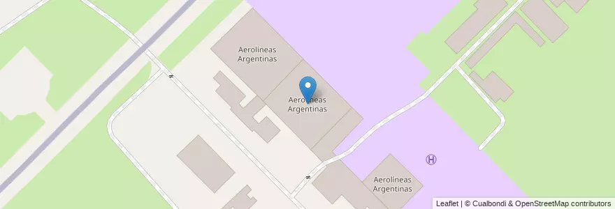 Mapa de ubicacion de Aerolíneas Argentinas en 아르헨티나, 부에노스아이레스주, Partido De Ezeiza, Aeropuerto Internacional Ezeiza.