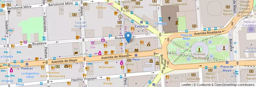 Mapa de ubicacion de Aerolíneas Argentinas, Montserrat en 阿根廷, Ciudad Autónoma De Buenos Aires, Comuna 1, 布宜诺斯艾利斯.
