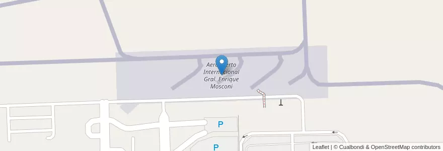 Mapa de ubicacion de Aeropuerto Internacional Gral. Enrique Mosconi en Argentina, Chubut, Departamento Escalante, Comodoro Rivadavia.