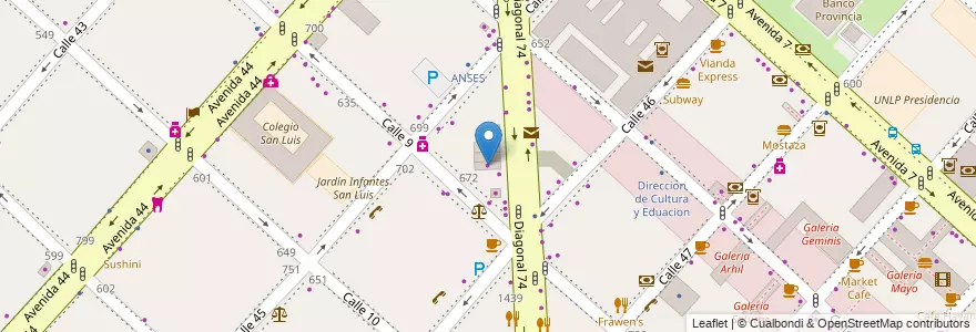 Mapa de ubicacion de Afro Hair, Casco Urbano en Arjantin, Buenos Aires, Partido De La Plata, La Plata.