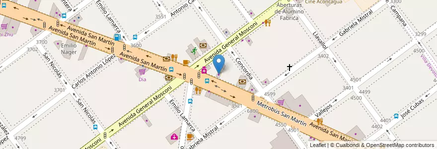 Mapa de ubicacion de Agape Libros, Villa Devoto en Argentina, Ciudad Autónoma De Buenos Aires, Buenos Aires, Comuna 11.