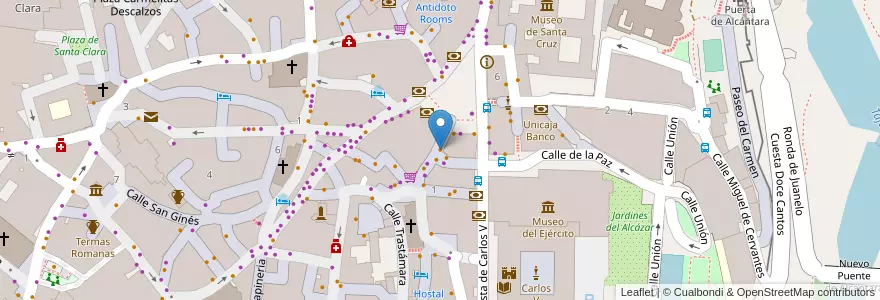 Mapa de ubicacion de Agapo indie&food en Spagna, Castilla-La Mancha, Toledo, Toledo, Toledo.
