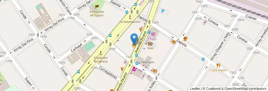 Mapa de ubicacion de Agatta, Colegiales en Argentina, Ciudad Autónoma De Buenos Aires, Buenos Aires.