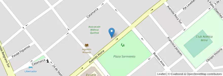 Mapa de ubicacion de Agave en آرژانتین, Santiago Del Estero, Departamento Capital, Santiago Del Estero.