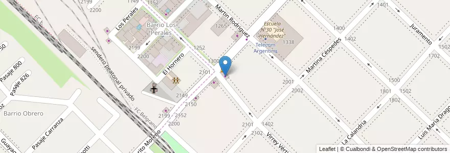 Mapa de ubicacion de Agencia de Loteria en Arjantin, Buenos Aires, Partido De San Isidro, Villa Adelina.
