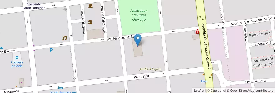 Mapa de ubicacion de Agencia FORD en アルゼンチン, ラ・リオハ州, Departamento Capital, La Rioja.