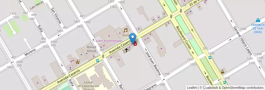 Mapa de ubicacion de Agencia Oficial N° 5 en 아르헨티나, 리오네그로주, Departamento Adolfo Alsina, Viedma, Viedma.