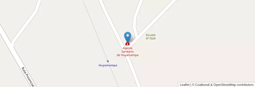 Mapa de ubicacion de Agente Sanitario de Huyamampa en Argentine, Santiago Del Estero, Departamento Banda.