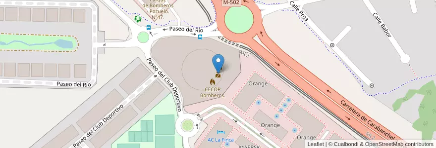 Mapa de ubicacion de Agentes Forestales - Jefatura. en إسبانيا, منطقة مدريد, منطقة مدريد, Área Metropolitana De Madrid Y Corredor Del Henares, Pozuelo De Alarcón.