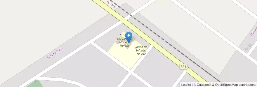 Mapa de ubicacion de Agrupamiento 86164 Con Sede En Esc. 533 en آرژانتین, Santiago Del Estero, Departamento Salavina, Chilca Juliana.