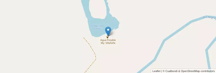 Mapa de ubicacion de Agua Potable My. Villafañe en アルゼンチン, フォルモサ州, Departamento Pirané.