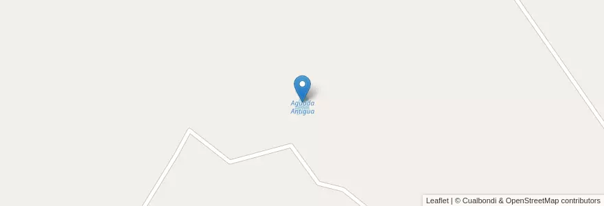Mapa de ubicacion de Aguada Antigua en アルゼンチン, チリ, ネウケン州, Departamento Añelo.