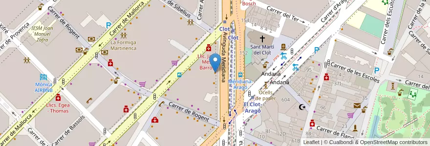 Mapa de ubicacion de Àguila Sushi en Испания, Каталония, Барселона, Барселонес, Барселона.