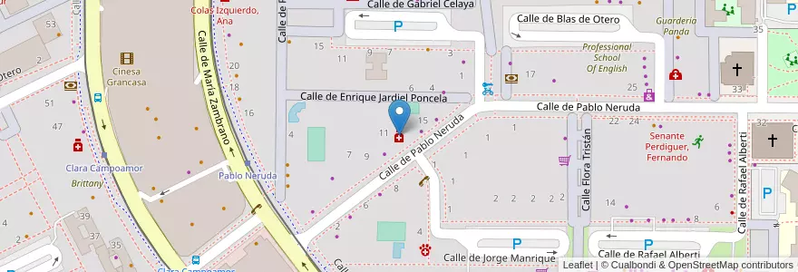 Mapa de ubicacion de Agustín Andrés Lorca Codina en 西班牙, Aragón, 萨拉戈萨, Zaragoza, 萨拉戈萨.