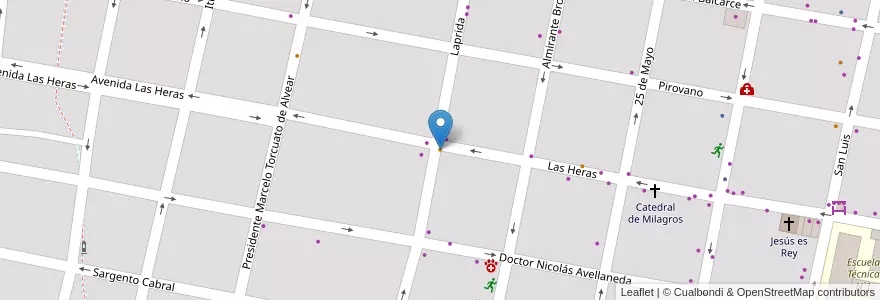 Mapa de ubicacion de Ahmad en 아르헨티나, 엔트레리오스주, Departamento Concordia, Distrito Suburbios, Concordia, Concordia.