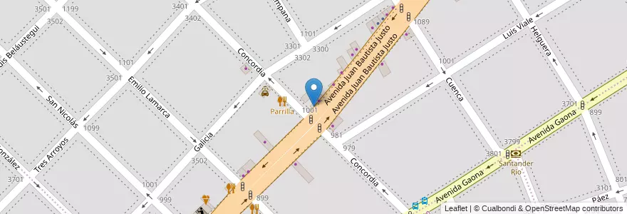 Mapa de ubicacion de Aimetal, Villa Santa Rita en Argentinien, Ciudad Autónoma De Buenos Aires, Buenos Aires.