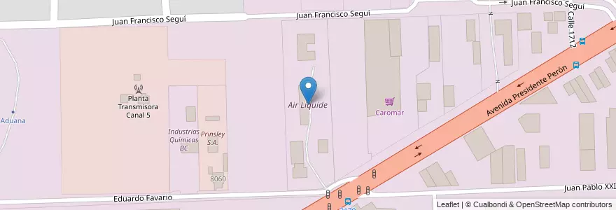 Mapa de ubicacion de Air Liquide en Argentina, Santa Fe, Departamento Rosario, Municipio De Rosario, Rosario.