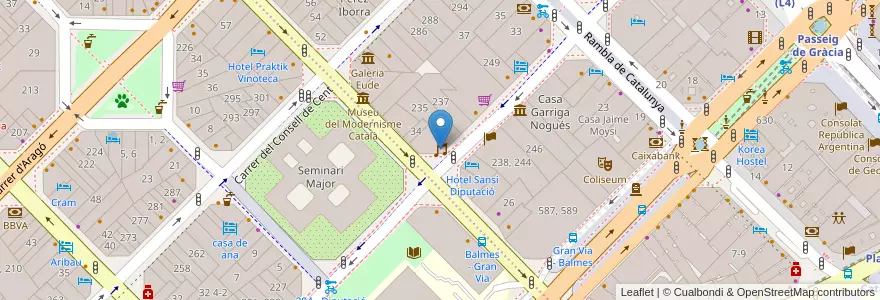 Mapa de ubicacion de Aire / Arena Clàssic en 西班牙, Catalunya, Barcelona, Barcelonès, Barcelona.