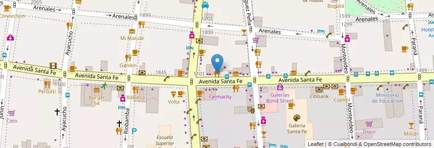 Mapa de ubicacion de Aires Criollos, Recoleta en Argentine, Ciudad Autónoma De Buenos Aires, Comuna 2, Buenos Aires.