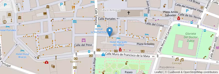 Mapa de ubicacion de Ajo Negro en スペイン, ラ・リオハ州, La Rioja, Logroño.