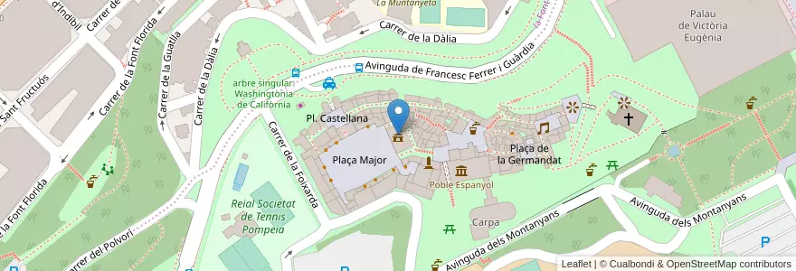 Mapa de ubicacion de Ajuntament de Valderrobres en إسبانيا, كتالونيا, برشلونة, بارسلونس, Barcelona.