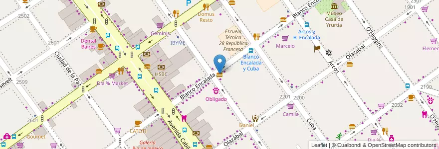 Mapa de ubicacion de Akiko, Belgrano en 아르헨티나, Ciudad Autónoma De Buenos Aires, 부에노스아이레스, Comuna 13.