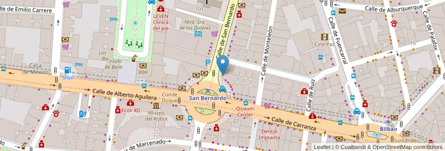 Mapa de ubicacion de Akser Kebab en Espagne, Communauté De Madrid, Communauté De Madrid, Área Metropolitana De Madrid Y Corredor Del Henares, Madrid.