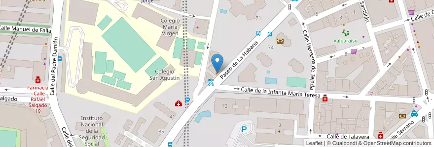 Mapa de ubicacion de Al Paseo en İspanya, Comunidad De Madrid, Comunidad De Madrid, Área Metropolitana De Madrid Y Corredor Del Henares, Madrid.