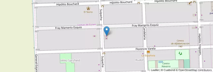 Mapa de ubicacion de Al Paso en Argentina, Santa Fe, Departamento Rosario, Municipio De Funes, Funes.