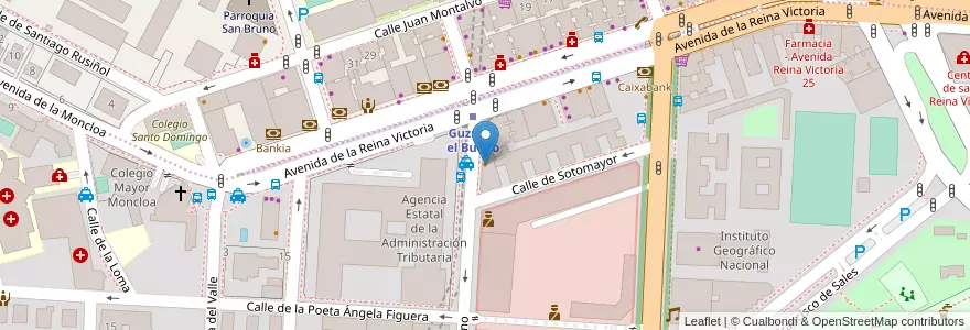 Mapa de ubicacion de Al Punto en إسبانيا, منطقة مدريد, منطقة مدريد, Área Metropolitana De Madrid Y Corredor Del Henares, مدريد.
