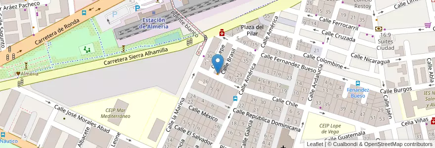 Mapa de ubicacion de Al Son de Lleida en スペイン, アンダルシア州, アルメリア, アルメリア.