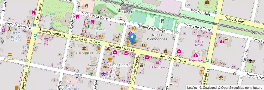 Mapa de ubicacion de Alabama en الأرجنتين, سانتا في, Departamento Rosario, Municipio De Funes, Funes.