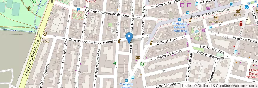 Mapa de ubicacion de Aladdin en 스페인, Comunidad De Madrid, Comunidad De Madrid, Área Metropolitana De Madrid Y Corredor Del Henares, 마드리드.