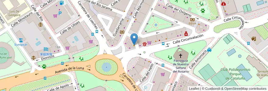 Mapa de ubicacion de Aladin Kebab House 4 en España, Comunidad De Madrid, Comunidad De Madrid, Área Metropolitana De Madrid Y Corredor Del Henares, Torrejón De Ardoz.