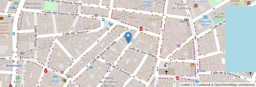 Mapa de ubicacion de Alambique Mezcalería en 西班牙, Comunidad De Madrid, Comunidad De Madrid, Área Metropolitana De Madrid Y Corredor Del Henares, Madrid.
