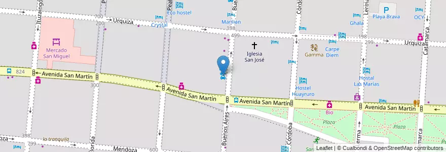 Mapa de ubicacion de Alamo Rent a car en آرژانتین, Salta, Capital, Municipio De Salta, Salta.