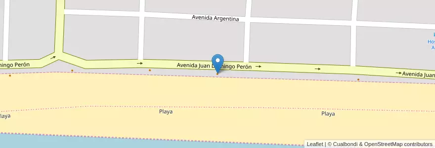 Mapa de ubicacion de Albatros en Argentina, Buenos Aires, Partido De Monte Hermoso, Monte Hermoso.
