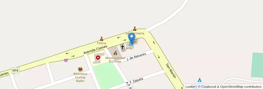 Mapa de ubicacion de Albergue Municipal en アルゼンチン, チリ, ネウケン州, Departamento Ñorquín, Límite Municipio De El Cholar, El Cholar, El Cholar.