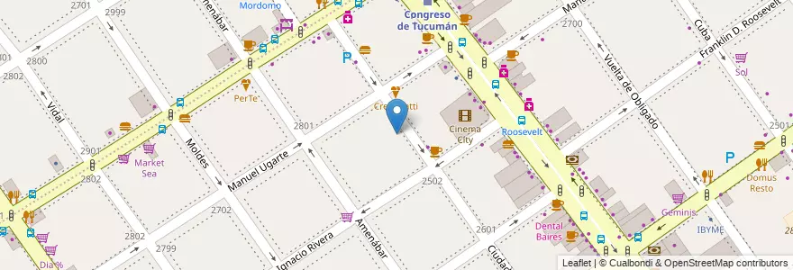 Mapa de ubicacion de Albergue Transitorio, Belgrano en 阿根廷, Ciudad Autónoma De Buenos Aires, 布宜诺斯艾利斯, Comuna 13.