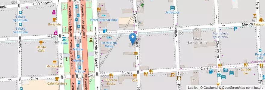 Mapa de ubicacion de Alberto Ramos, Montserrat en آرژانتین, Ciudad Autónoma De Buenos Aires, Comuna 1, Buenos Aires.