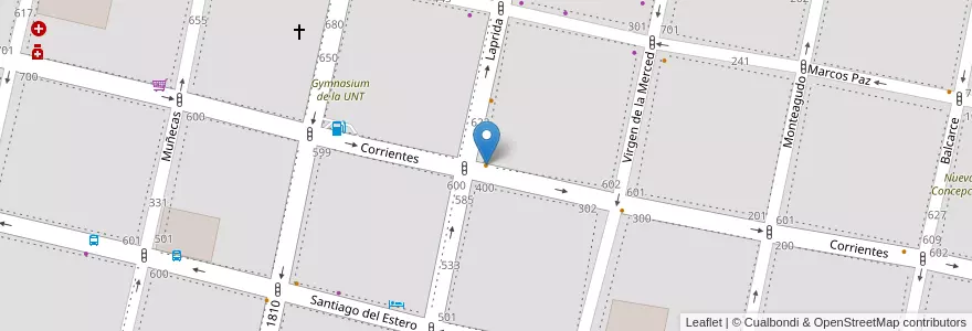 Mapa de ubicacion de Albertus Panadería en الأرجنتين, Tucumán, San Miguel De Tucumán, Departamento Capital, San Miguel De Tucumán.